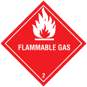 Class 2.1: Flammable Gas 25cmx25cm