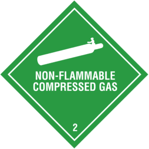 Class 2.2: Non-Flammable Compressed Gas 25cmx25cm