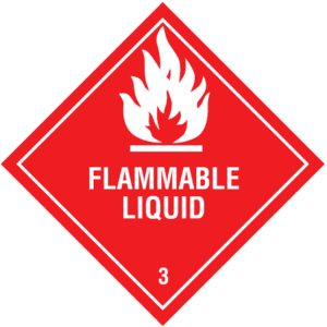 Class 3: Flammable Liquid 25cmx25cm